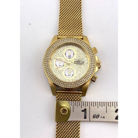 New INVICTA Women\'s Pro Diver Wrist Watch 37860 Gold Stainless Crystal Stones main image 10
